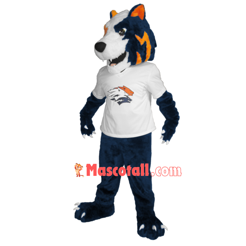 Siberian Chief Wolf Mascot Costume