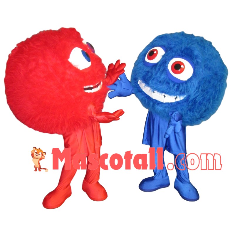 Round Ball Furry Doll Mascot Costume