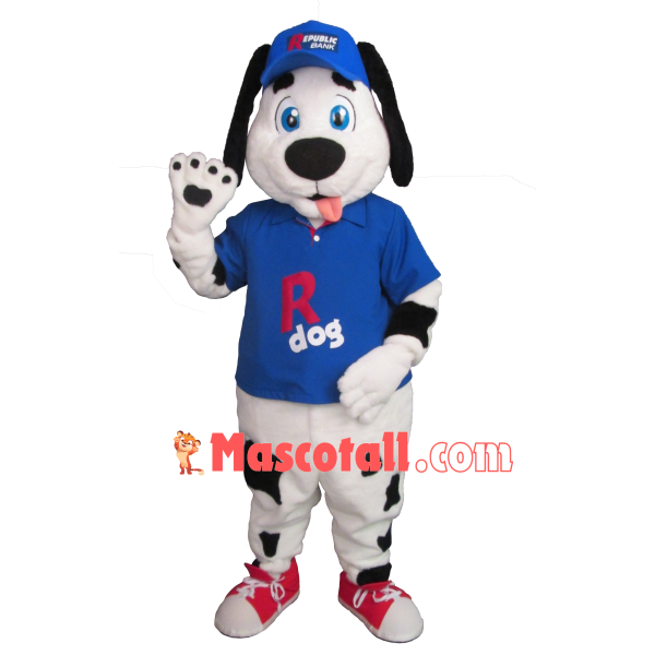 Delightful Dog Of Republic Bank Mascot Costume
