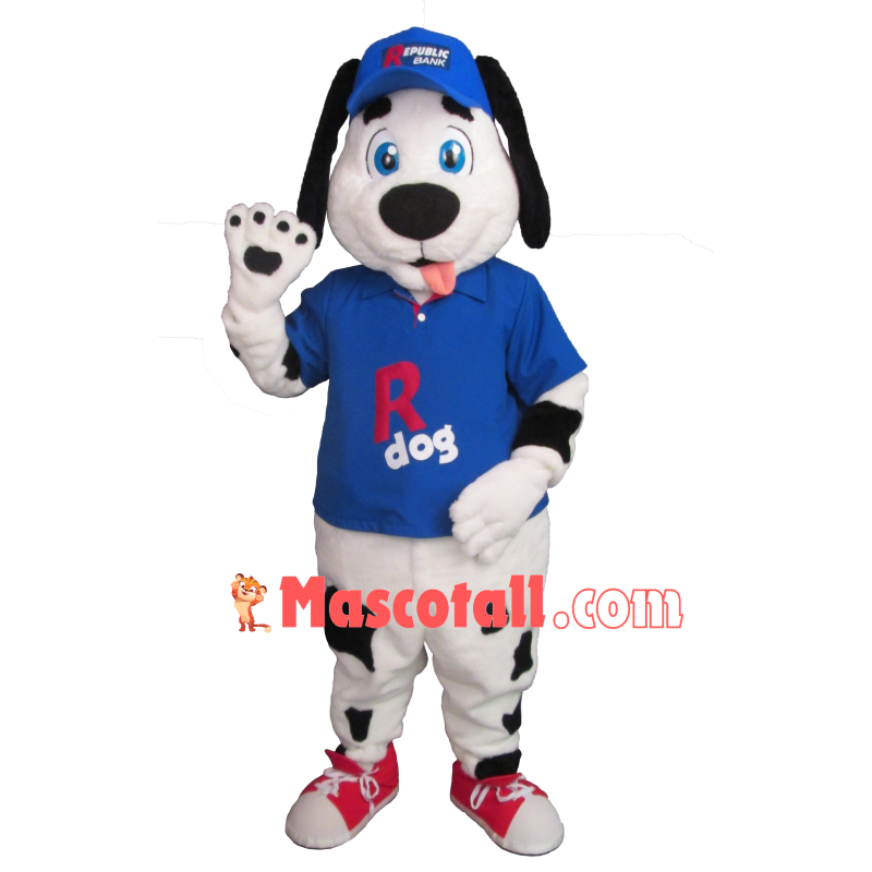 Delightful Dog Of Republic Bank Mascot Costume