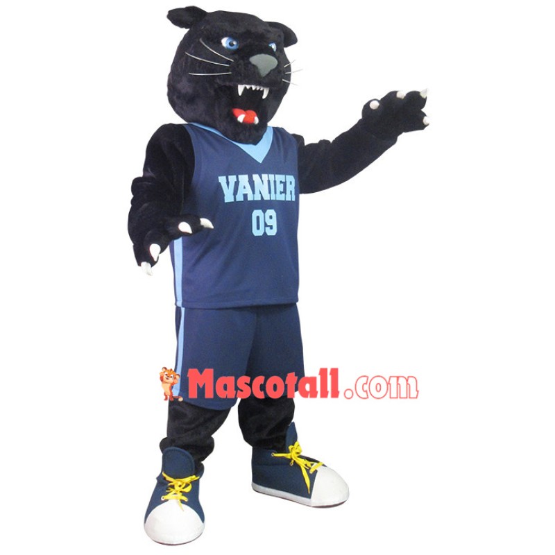 Fierce Panther Of School Team Mascot Costume