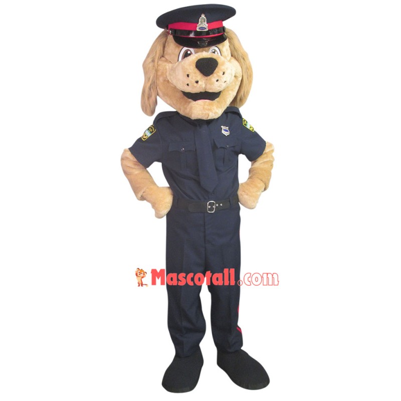 Majestic Police Chief Dog Mascot Furry Costume