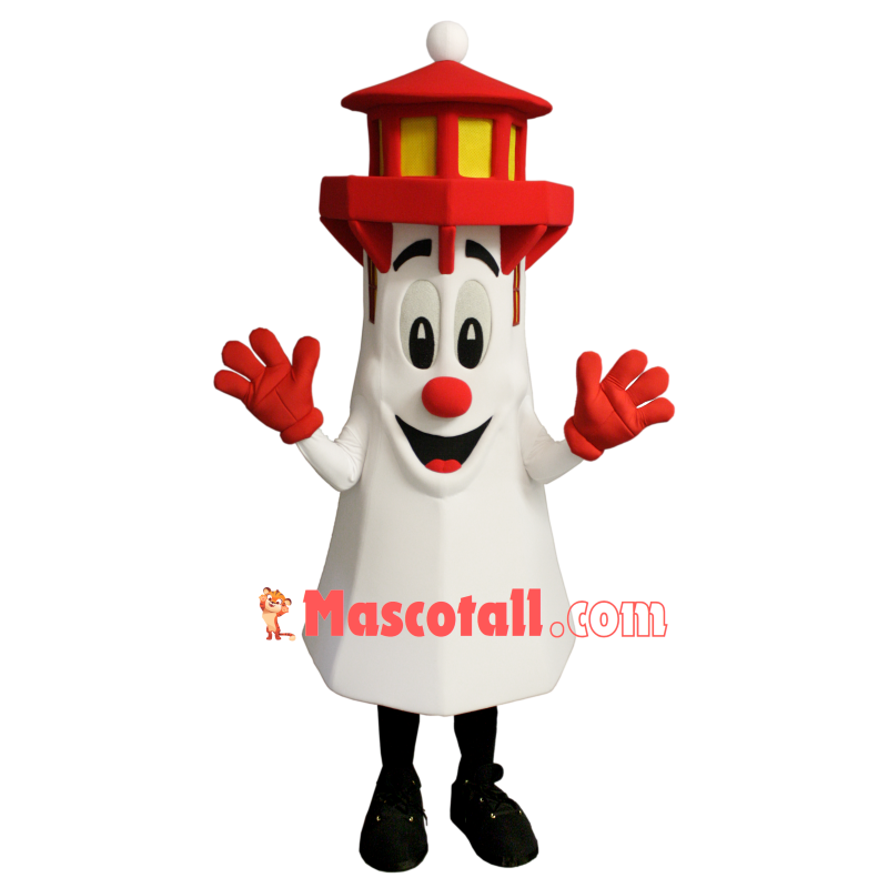 Towering Red Roof Tower Mascot Costume