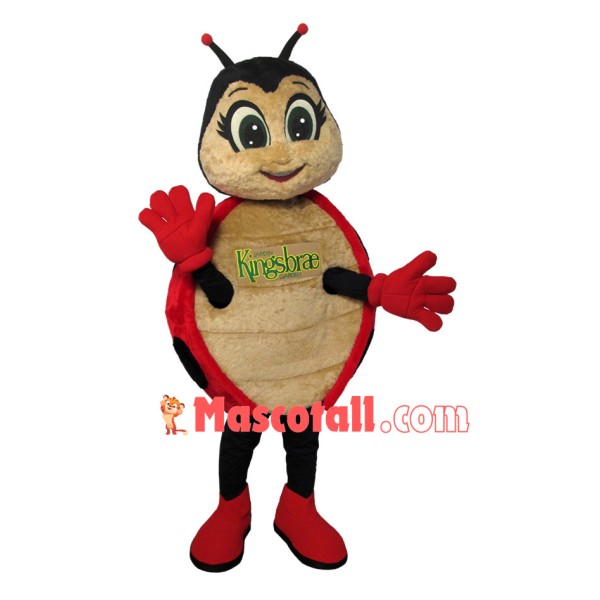 Cute Big Eyes Ladybug Mascot Costume For Garden