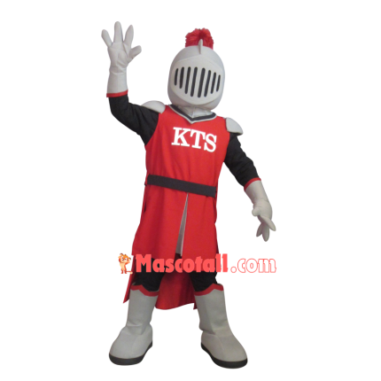 Fully Armed Masked Warrior Mascot Costume