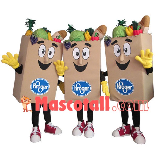 Eco-friendly Paper Shopping Bag Of Supermarket Chain Mascot Costume