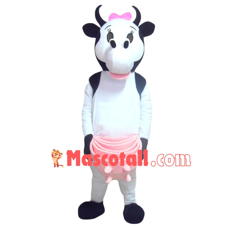 Lactating Farm Cow Mascot Costume