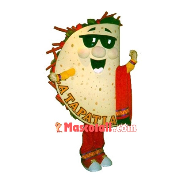 Restaurant Taste Mexican Girl Nachos Mascot Costume