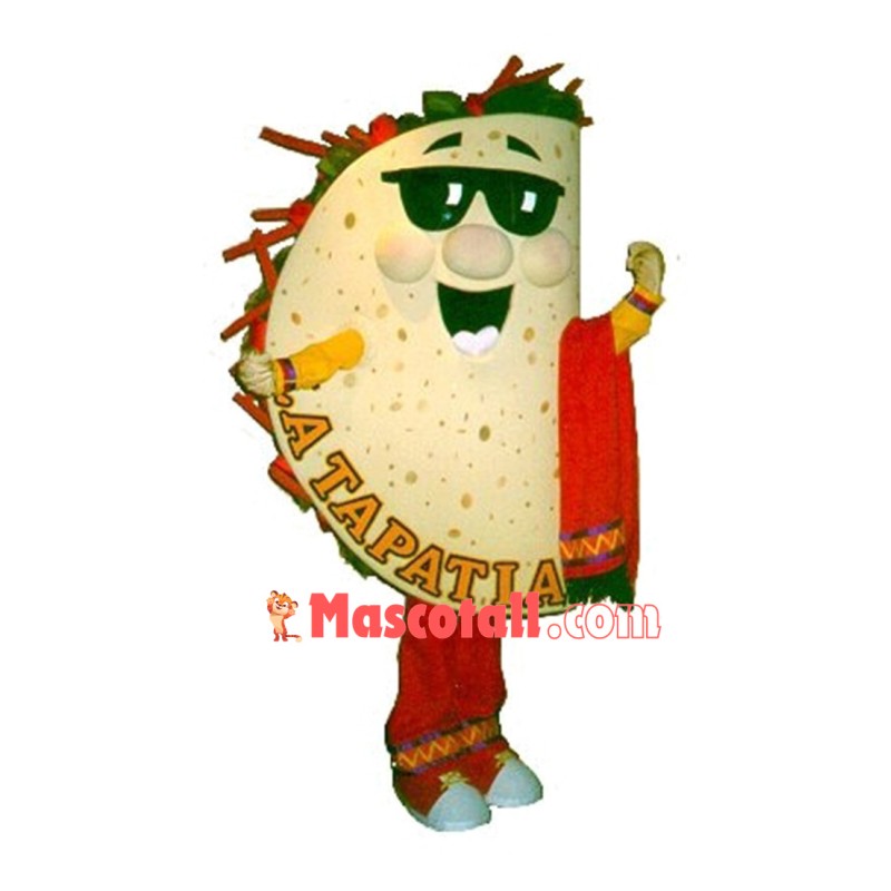 Restaurant Taste Mexican Girl Nachos Mascot Costume