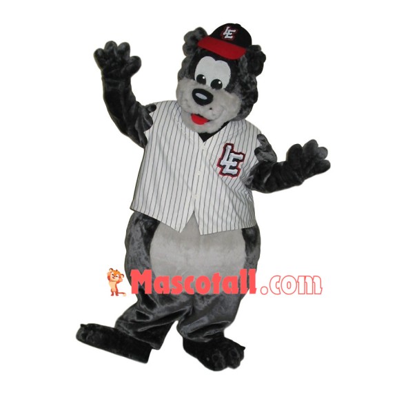Customized Crew Grey Bear Mascot Costume