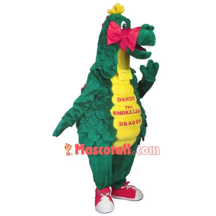 Rare Green Dragon With Scales Mascot Costume