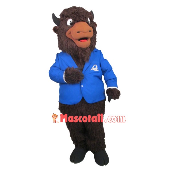 Hotel Casino Manager Yak Mascot Long Wool Costume