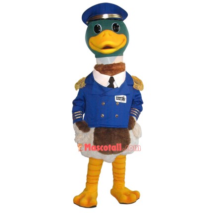 Mallard Commander Of Waterpark Mascot Costume