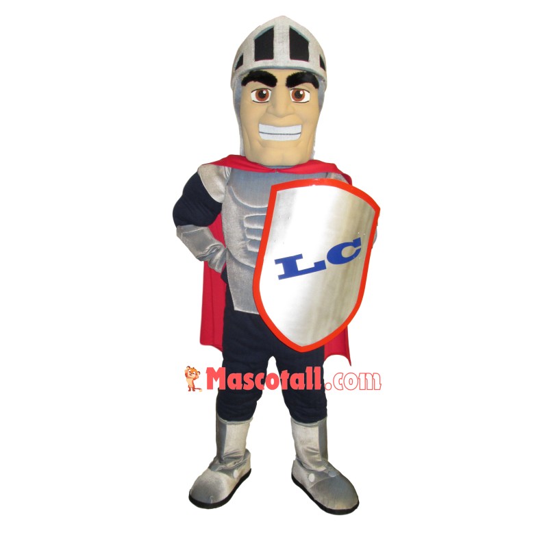 Excited Soldier With Power Mascot Costume