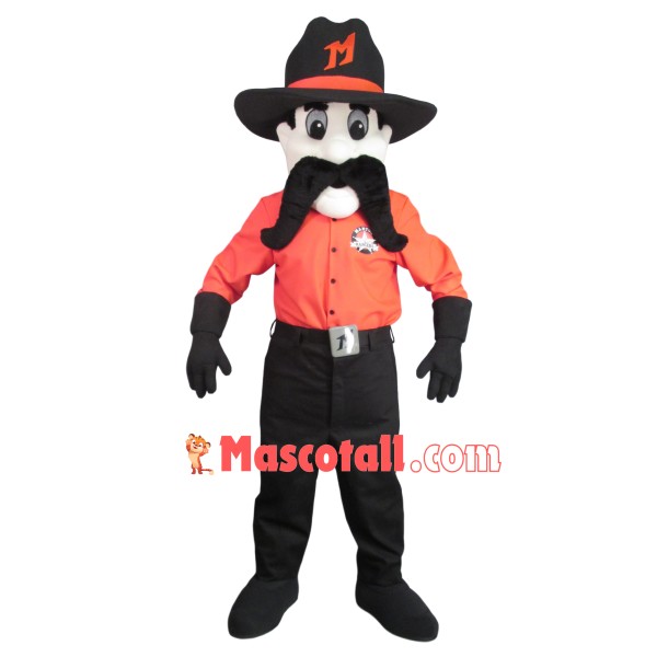 Rigorous Bearded Man Mascot Costume