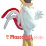 Daily Crowing White Rooster Mascot Costume