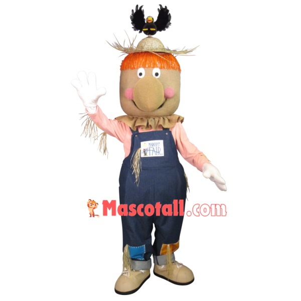 The Eye-catching Scarecrow Guarding The Farmland Mascot Costume