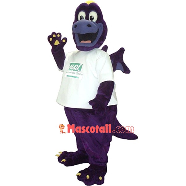 Purple Dragon Of Laboratory Mascot Costume