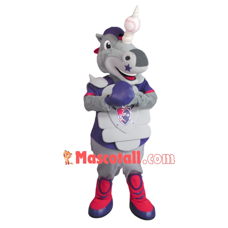 One-horned Star Horse Mascot Costume For Baseball Club