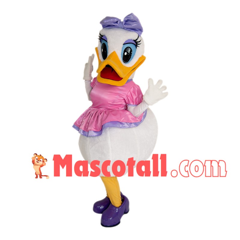 Cartoon Daisy Duck Mascot Costume