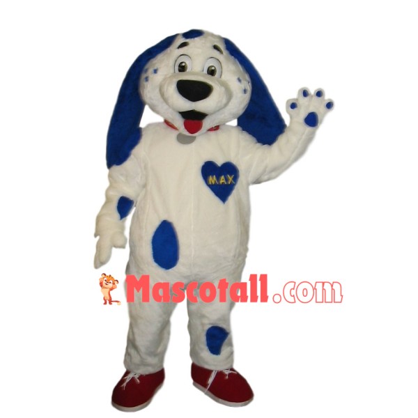 Well-behaved Blue Lop-eared Dog Mascot Costume