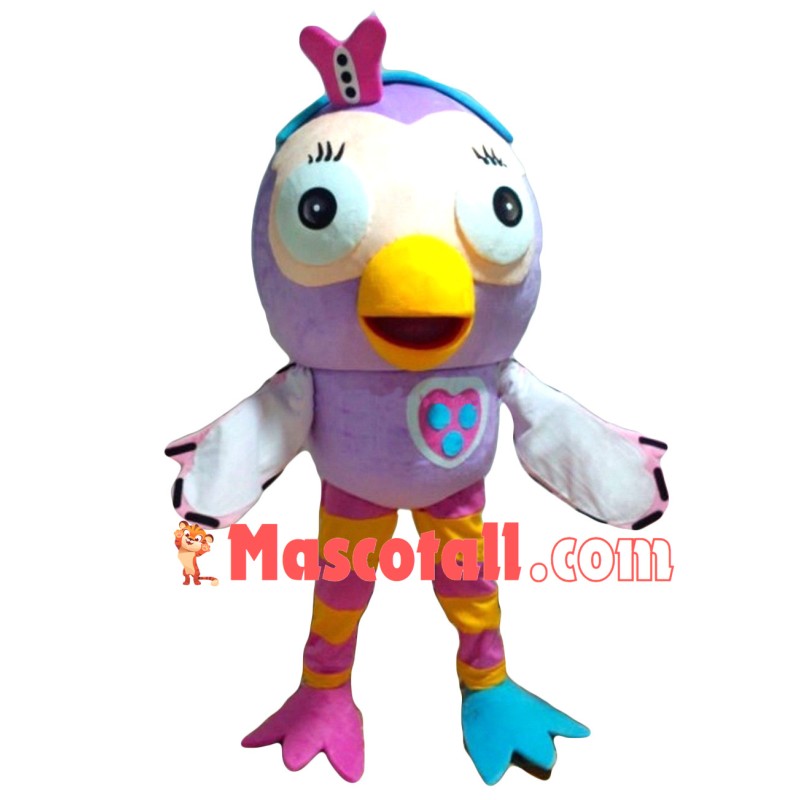 Big Eyes Button Bird Mascot Costume