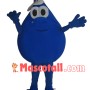 Blue Water Drop With Sun Hat Mascot Costume