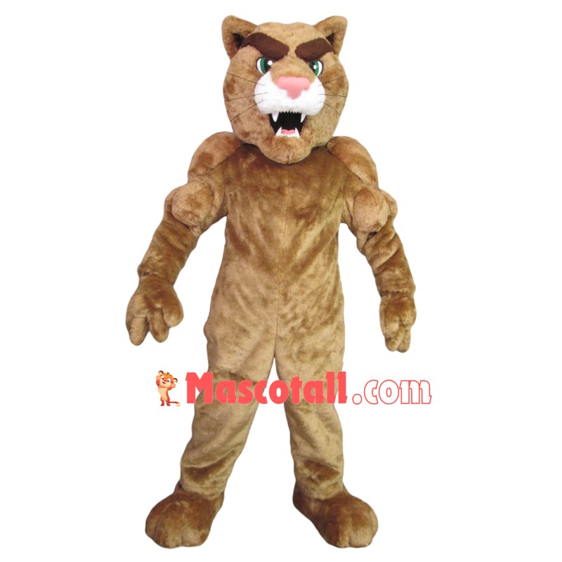 Explosive Tiger With Bulging Muscles Mascot Costume
