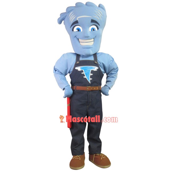 The Blue Foot Cleaner of Cleaning Company Mascot Costume