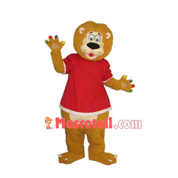 Funny Lion With Colorful Nails Mascot Costume