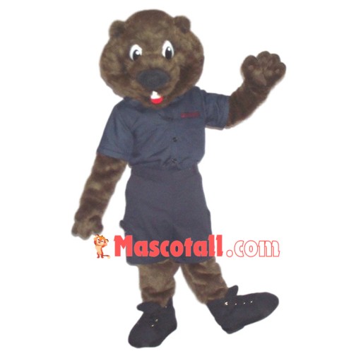 Dutiful Plush Beaver Guard Mascot Costume