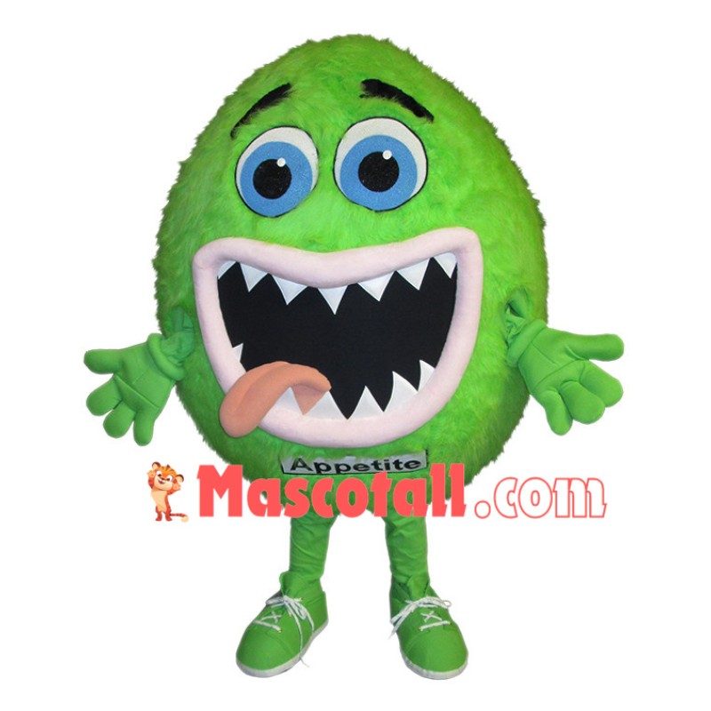 Green Doll As Healthy Appetite Mascot Costume