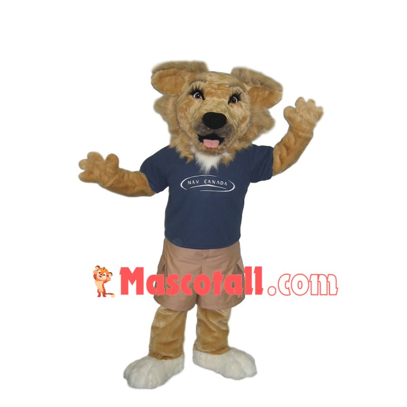 Technology Dog Mascot Costume For Navigation Company