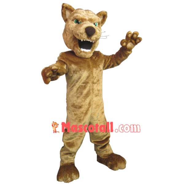 Threatening Adult Tiger In The Forest Mascot Costume