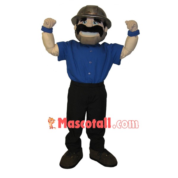 Cheering Up Experienced Miner Mascot Costume