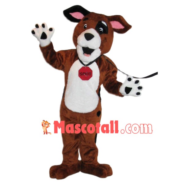 Lovable Pet Dog With Name Tag Mascot Costume