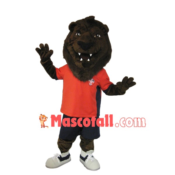 Member Lion of Football Club Mascot Costume