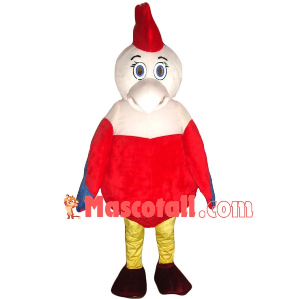 Nice Cartoon Red Chicken Mascot Costume