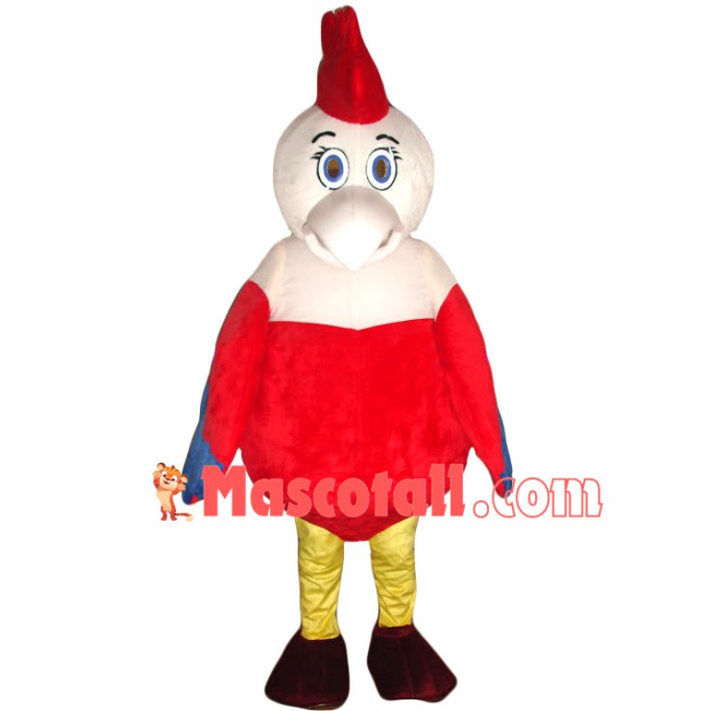 Nice Cartoon Red Chicken Mascot Costume