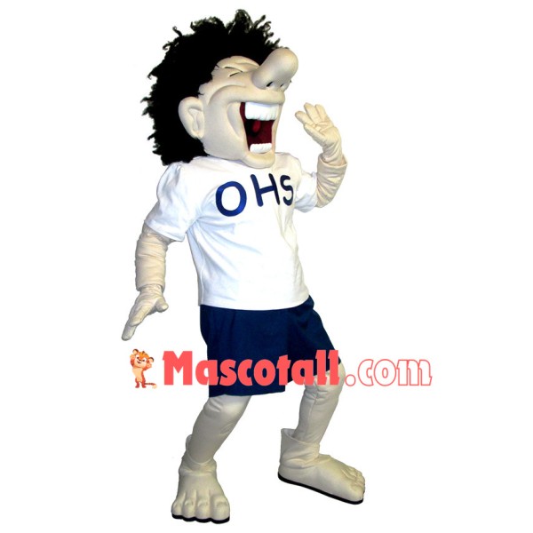 Exaggerated Hilarious Man Mascot Costume For High School