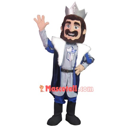 Noble Crowned King Mascot Costume