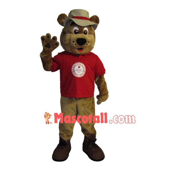 Resort Administrator Bear Mascot Costume