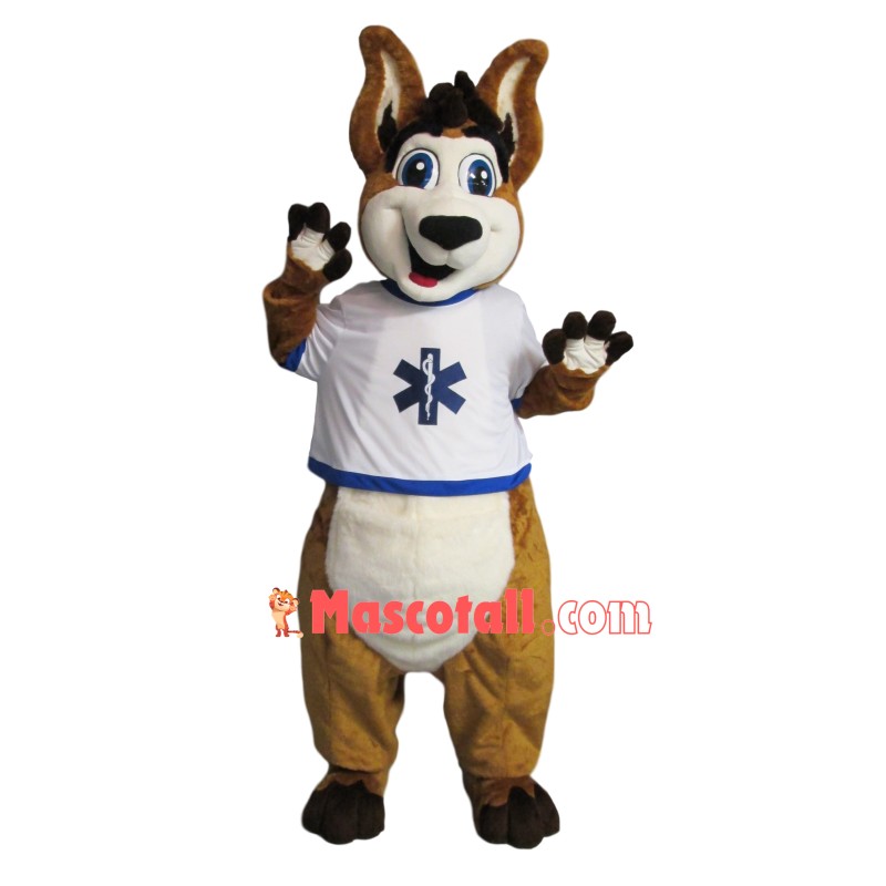Outgoing Kangaroo Of College Mascot Costume