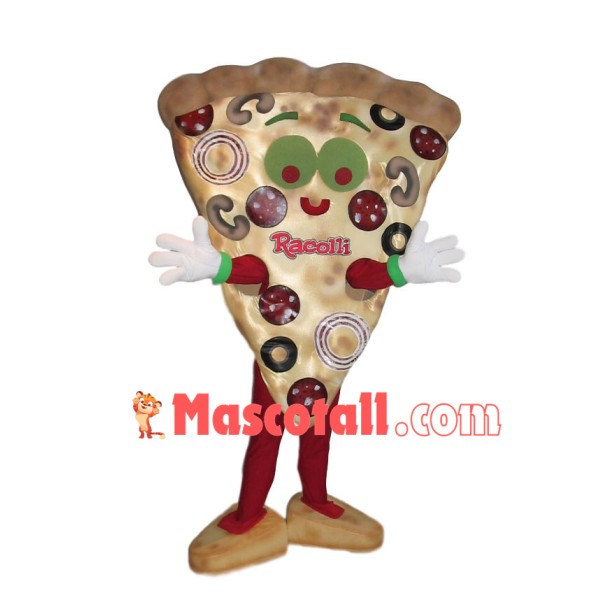 Piece of Mushroom Pizza Mascot Costume