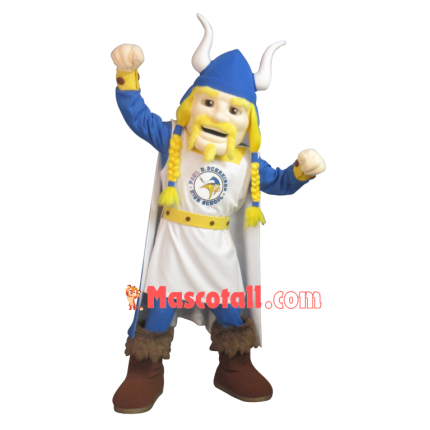 Power Blond Samurai Mascot Costume