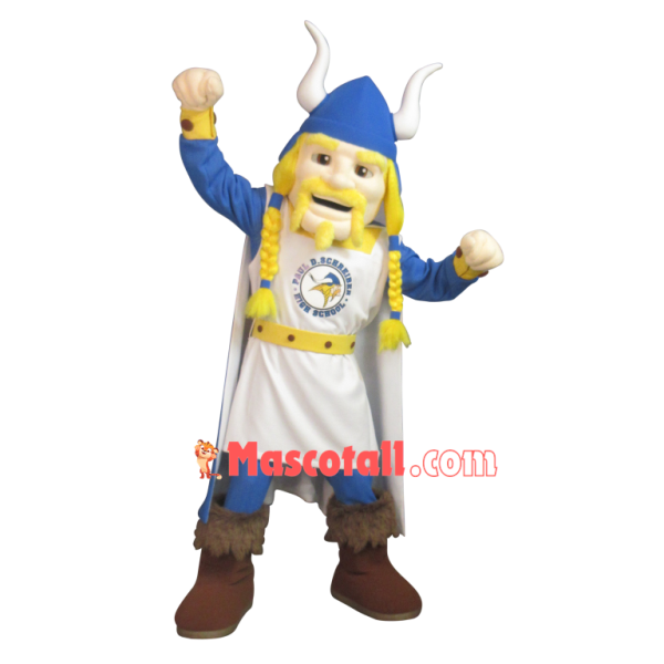 Power Blond Samurai Mascot Costume