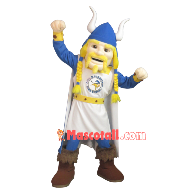 Power Blond Samurai Mascot Costume