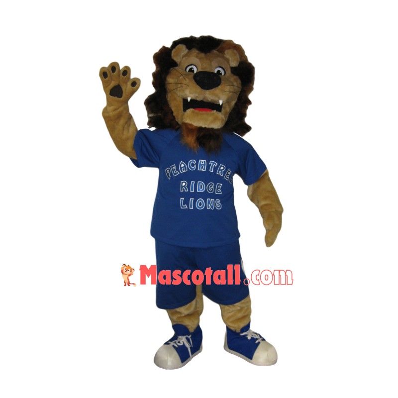 Sport Lion of The Rugby Team Mascot Costume