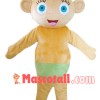 Jolly Monkey In Green Briefs Mascot Costume