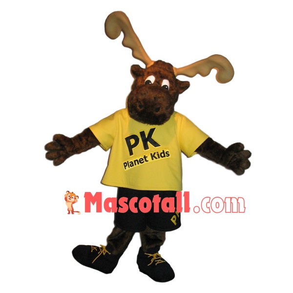 Playful Moose of The Summer Day Camps Mascot Costume